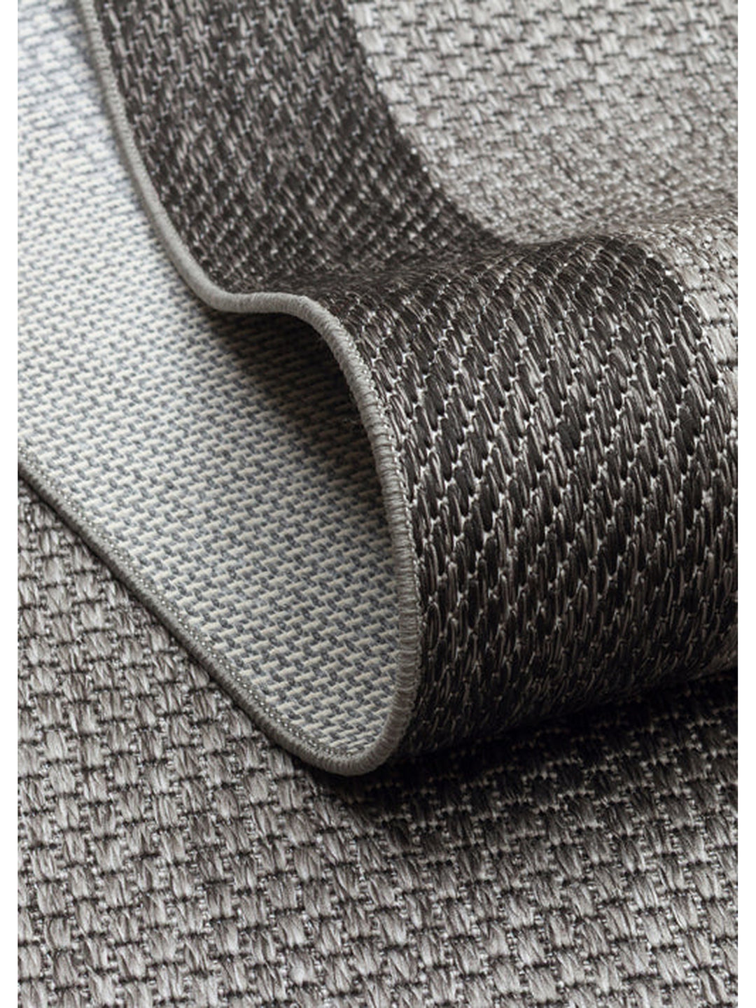 Resort Series Bordered, Dust-Proof, Non-Slip Based, Stylish Rug 05 ANTHRACITE BLACK