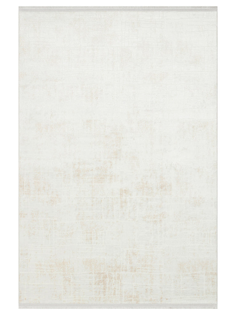 Smooth Washable Non-Slip Bright Living Room Hallway Fine Woven Modern Carpet 23 CREAM XW