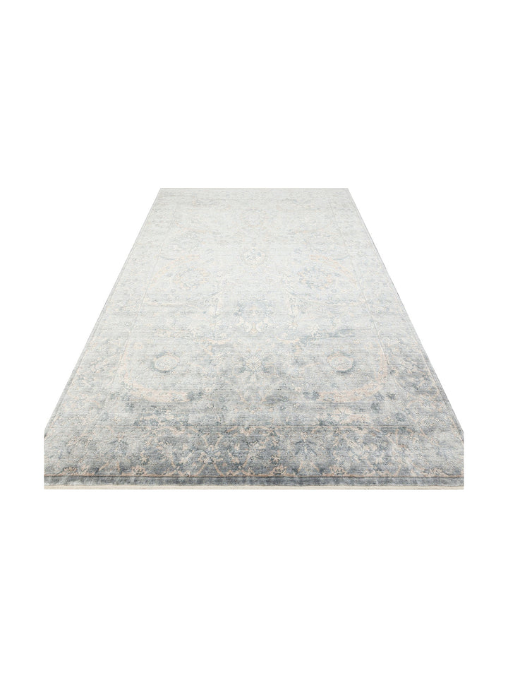 Çırağan %100 Naturel Özel Işıltılı El Emeği ile Özel Tezgahlarda Üretilen TENCEL™ Uşak Halısı 07SVZ - Carpetdocia