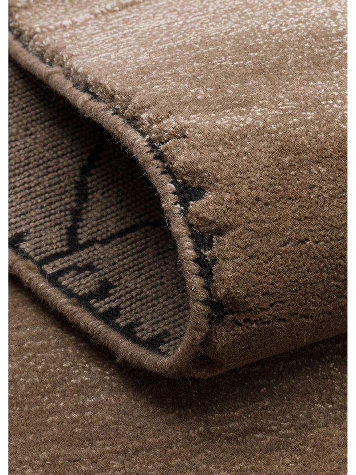 Dakar Serie Woll-, Rayon- und Polyester-Mischung handgeknüpfter Teppich TAUPE