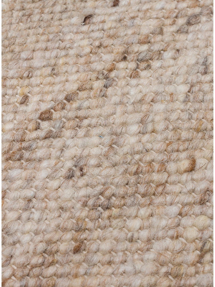 Jakarta Serie Woll-, Polyester- und Baumwollmischung handgeknüpfter Teppich BEIGE