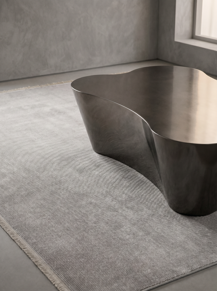 Montenegro Viskon Karışımlı Modern Halı 01 GREY mekan görünümü 2
