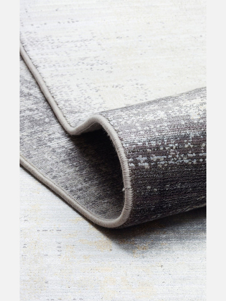Mumbai Serisi Klasik Desenli Yüksek Kalite Sık Dokuma Parlak Salon Halısı 11 GREY GOLD - Carpetdocia
