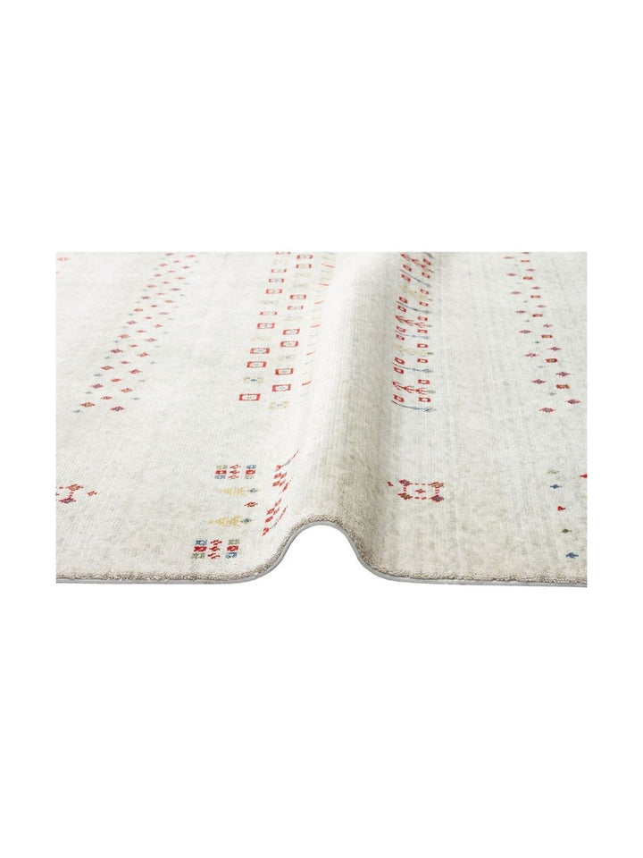 Oushak Carnaval Tappeto Moderno Uşak in TENCEL™ realizzato a mano, 100% naturale, facile da pulire, 06 BEIGE