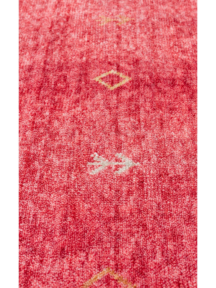 Oushak Carnaval 100% Natural Easy to Clean Handcrafted TENCEL™ Modern Uşak Carpet 11 RED AUTUMN