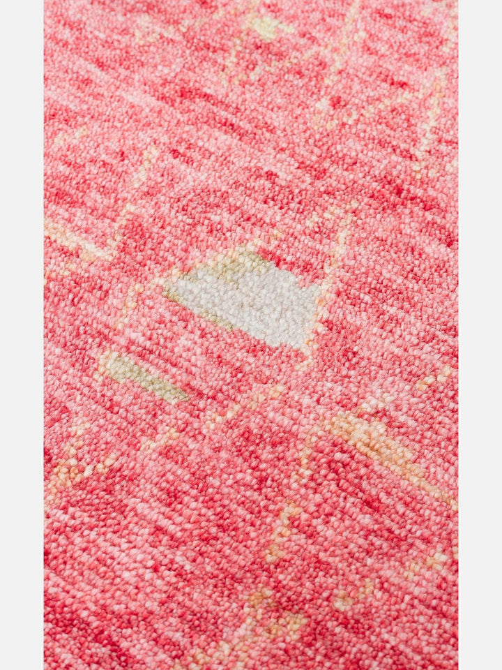 Oushak Carnaval %100 Naturel Kolay Temizlenir El Emeğiyle Üretilen TENCEL™ Modern Uşak Halısı ZR 15 RED AUTUMN - Carpetdocia