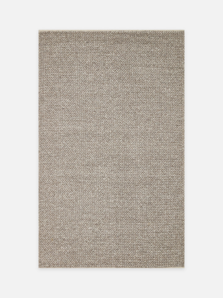 Woolstar %100 Naturel Kazak Desenli Salon Oturma Odası Koridor Antre El Dokuma Örgü Halı BROWN - Carpetdocia - kusbakisi