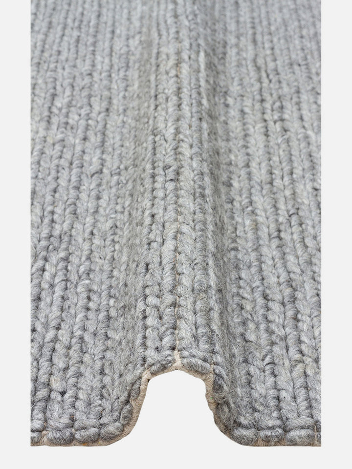 Woolstar %100 Naturel Kazak Desenli Salon Oturma Odası Koridor Antre El Dokuma Örgü Halı GREY - Carpetdocia