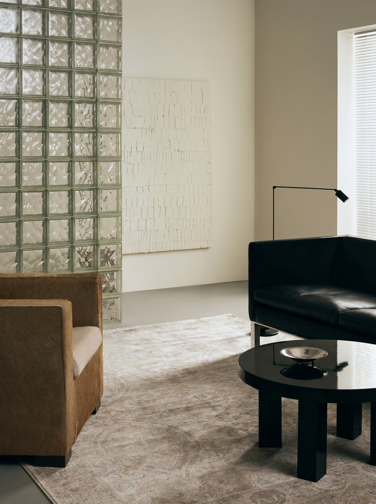 Tapis Uşak TENCEL™ Çırağan 100 % naturel, scintillant, fabriqué à la main sur métiers spéciaux 03 BEG