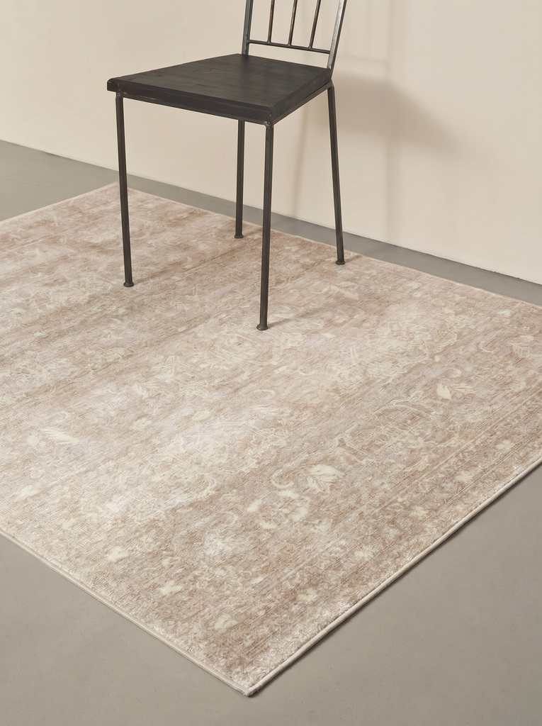 Tapis Uşak TENCEL™ Çırağan 100 % naturel, scintillant, fabriqué à la main sur métiers spéciaux 11 NAT