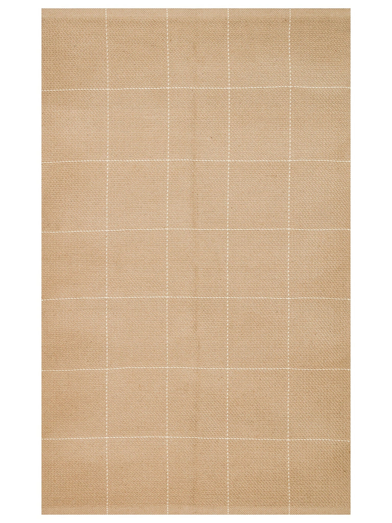 Agra 100% Natural Jute and Cotton Double Sided Living Room Corridor Kitchen Balcony Modern Rug 1WH