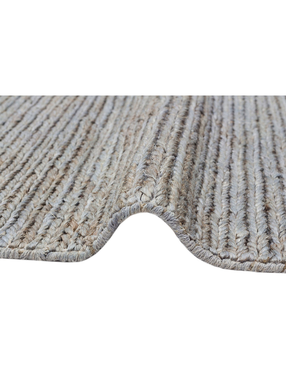 Baccarat Neo Jüt %100 Naturel Oturma Odası Koridor Mutfak Balkon El Dokuma Hasır Halı BCNSLATEBLUSB3 - Carpetdocia