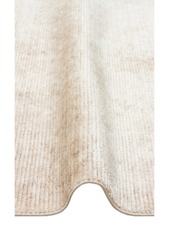 Brasilia Tensel El Emeğiyle Üretilen Modern Sade Şık Özel Kara Tezgah Halısı PLAIN BEIGE - Carpetdocia
