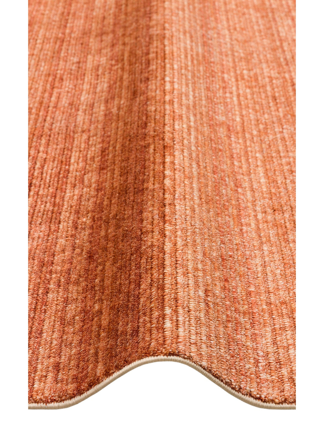 Brasilia Tensel El Emeğiyle Üretilen Modern Sade Şık Özel Kara Tezgah Halısı PLAIN TERRACOTTA - Carpetdocia