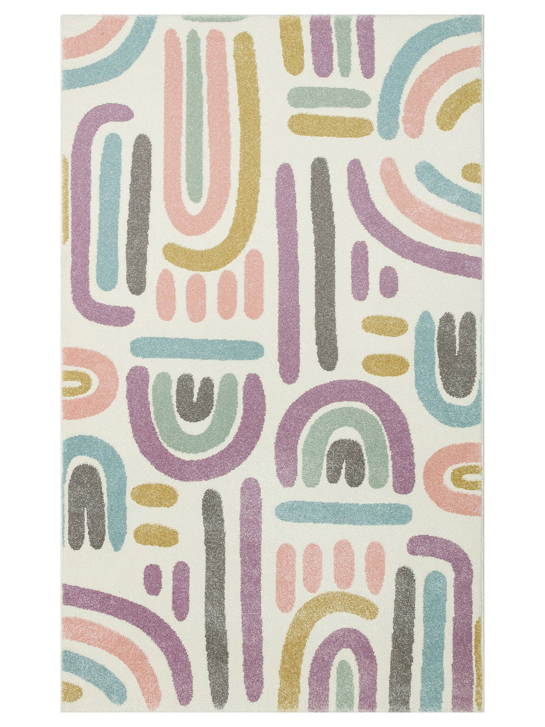 Carpetdocia Kids Eğlenceli Pastel Çocuk Halısı 20 PASTEL - Carpetdocia