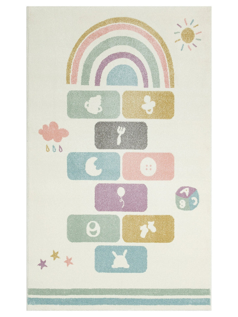 Carpetdocia Kids سجادة أطفال مسلية بطبعة Sek Sek 25 PASTEL