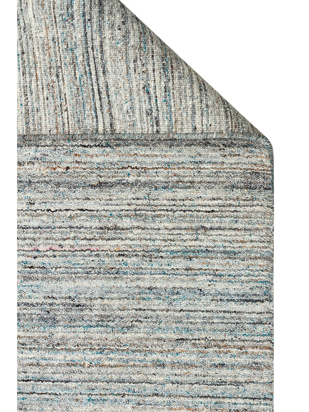 Helsinki Serisi %100 Naturel Yün ve Viskon El Dokuma Modern İskandinav Salon Oturma Odası Halı MRN - Carpetdocia