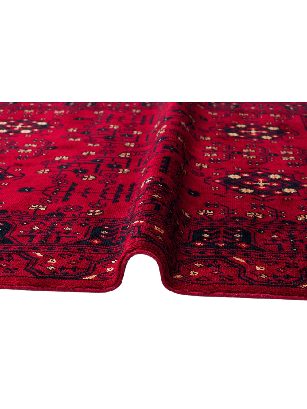 Kabil Afgan Yağcıbedir Desenli El Emeğiyle Özel Tezgahlarda Üretilen Tensel Uşak Halısı 959 RED - Carpetdocia