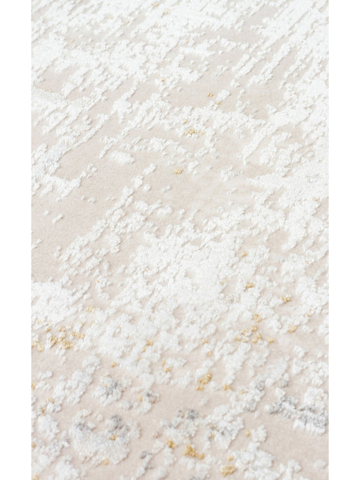 Marble Serisi Modern Desenli Salon Oturma Odası Koridor Antre Şık Halı 02 CREAM BEIGE - Carpetdocia