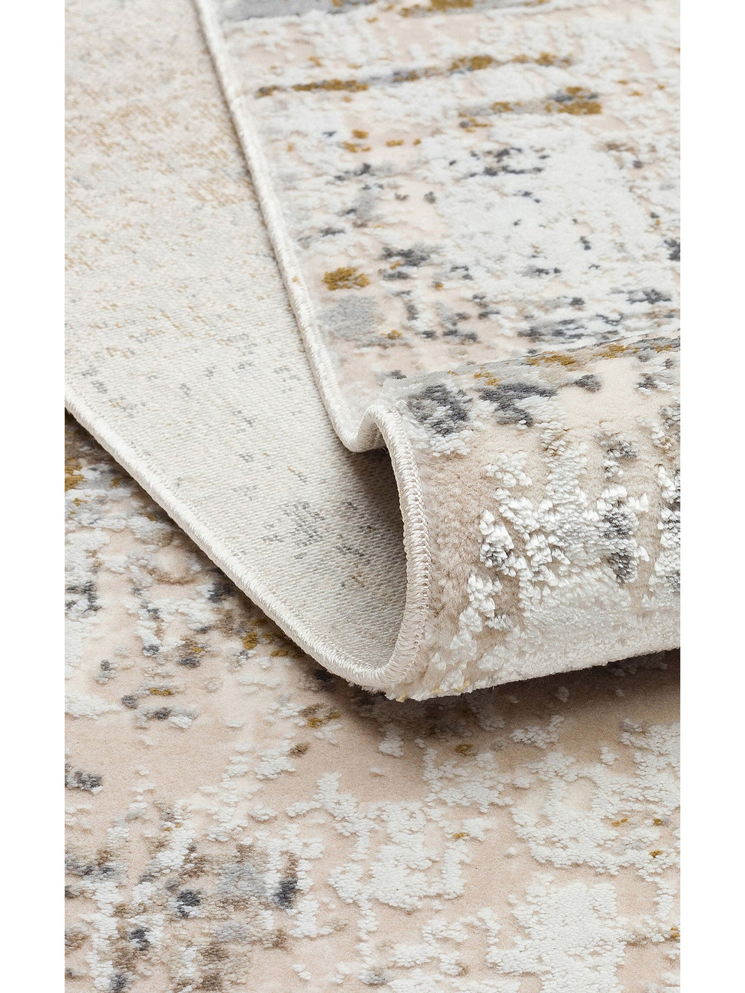 Marble Serisi Modern Desenli Salon Oturma Odası Koridor Antre Şık Halı 02 CREAM BEIGE - Carpetdocia