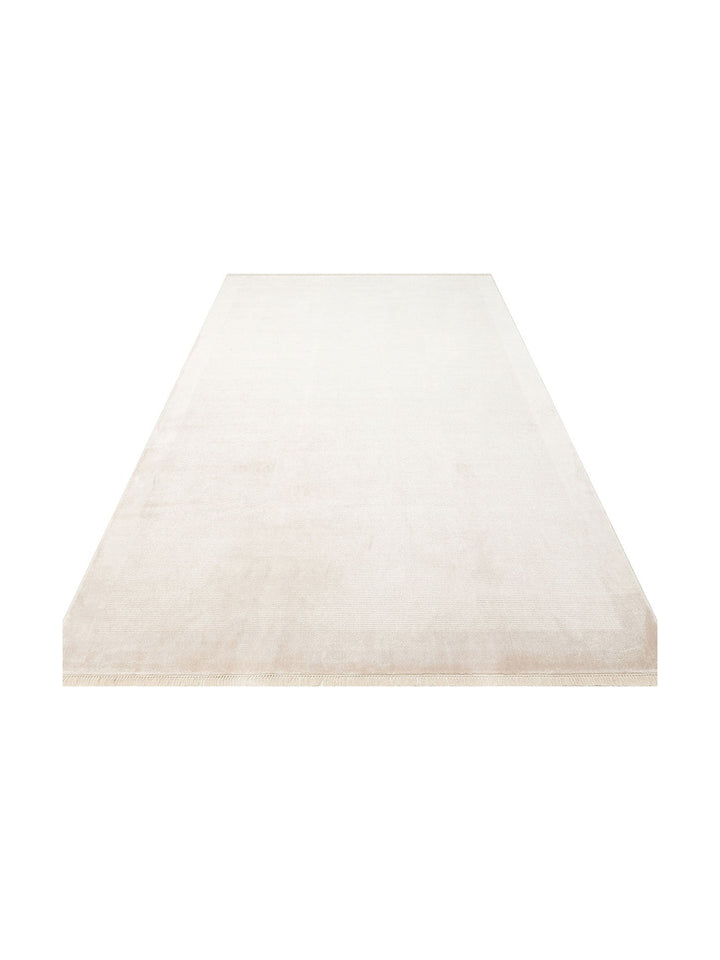 Montenegro Viskon Karışımlı Sade Desenli Sık Dokuma Oturma Odası Salon Koridor Modern Halı 02 BEIGE - Carpetdocia