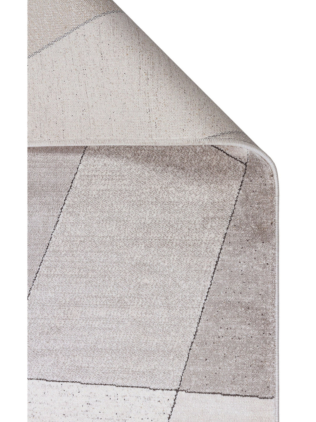 Monza Geometrik Desenli Yüksek Kalite Sık Dokuma Parlak Modern Salon Halısı 07 CREAM GOLD - Carpetdocia
