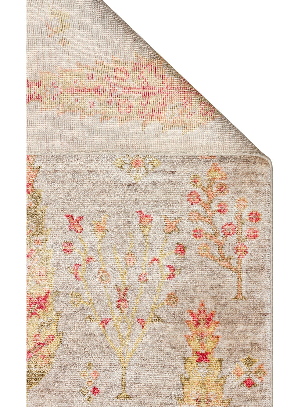 Oushak Carnaval %100 Naturel Kolay Temizlenir El Emeğiyle Üretilen Tensel Modern Uşak Halısı 08 BEIG - Carpetdocia