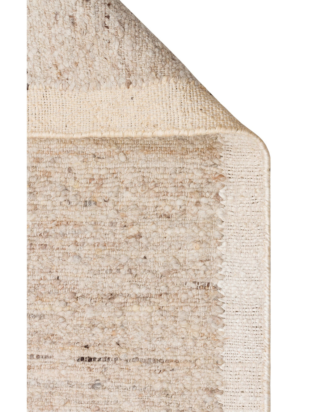 Urumchi %100 Naturel Yün Jüt Karışımı Oturma Odası Salon Koridor Mutfak El Dokuma Halı 01 GREY CREAM - Carpetdocia