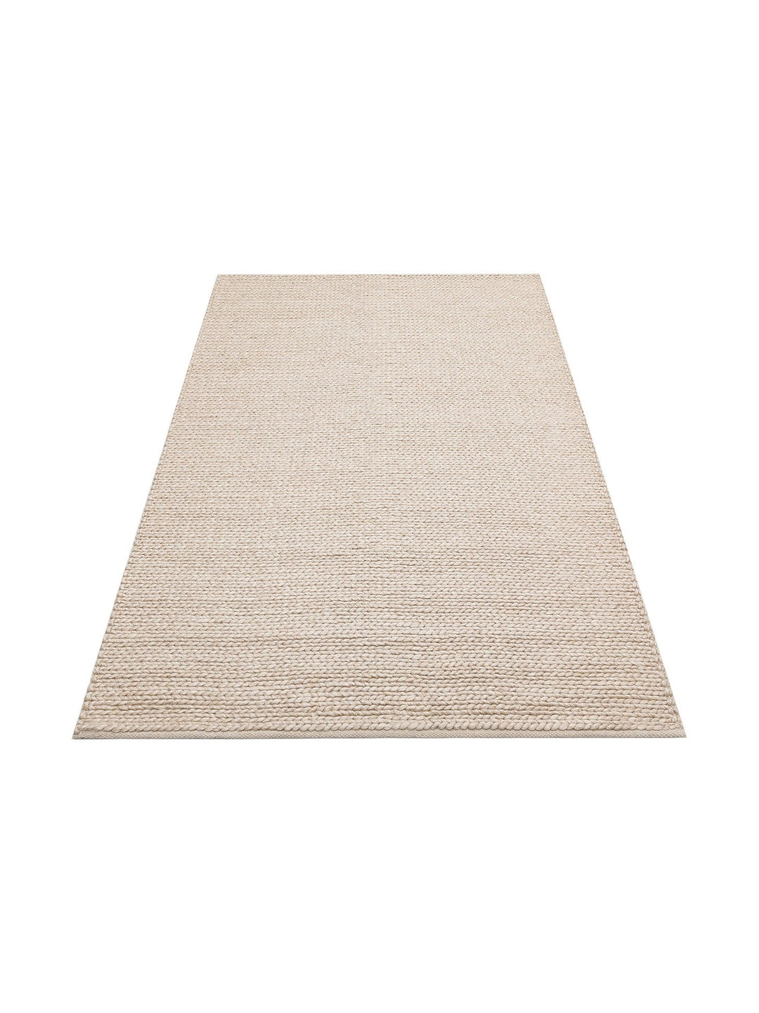 Woolstar %100 Naturel Kazak Desenli Salon Oturma Odası Koridor Antre El Dokuma Örgü Halı BEIGE - Carpetdocia