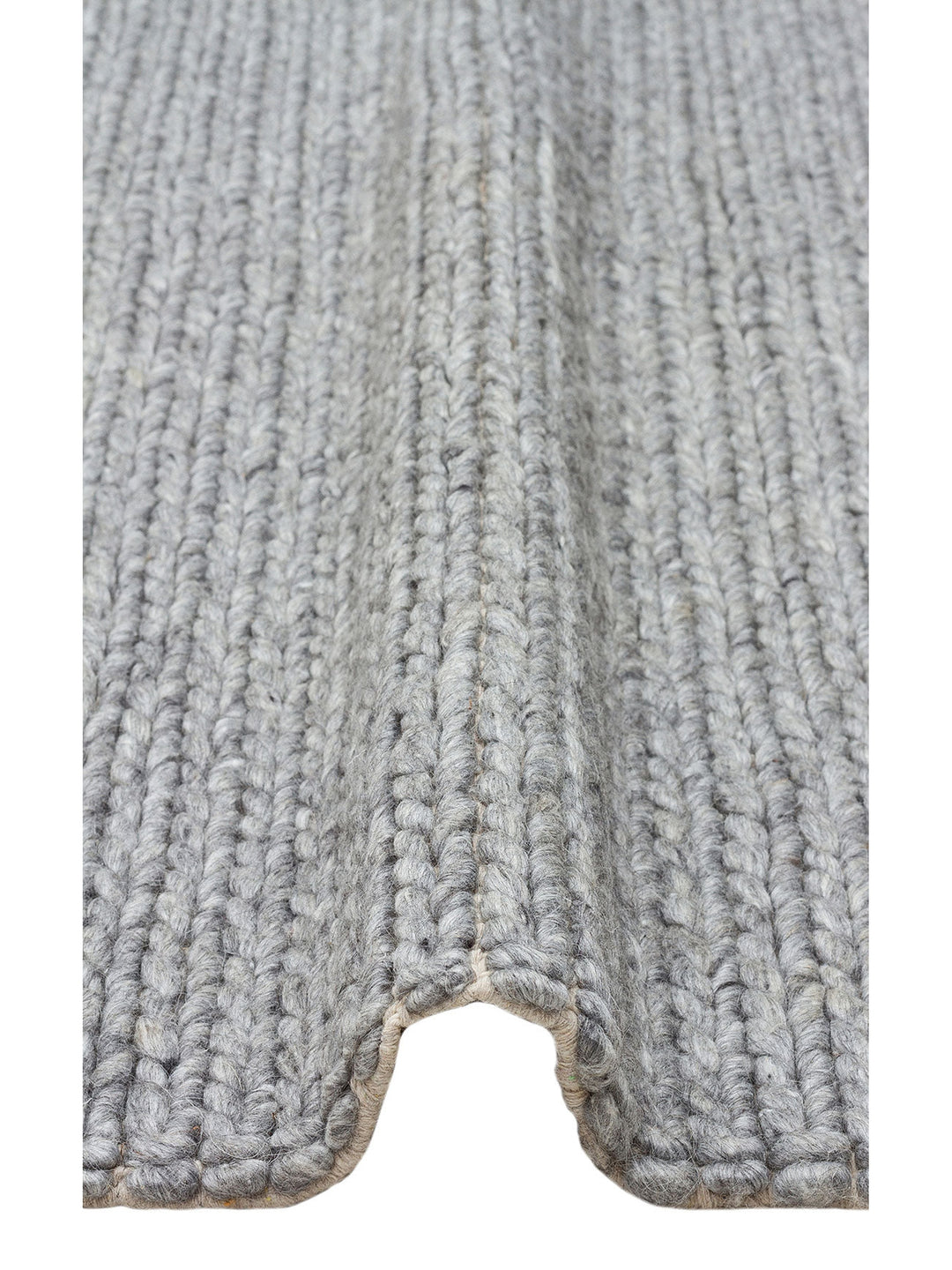 Woolstar %100 Naturel Kazak Desenli Salon Oturma Odası Koridor Antre El Dokuma Örgü Halı GREY - Carpetdocia