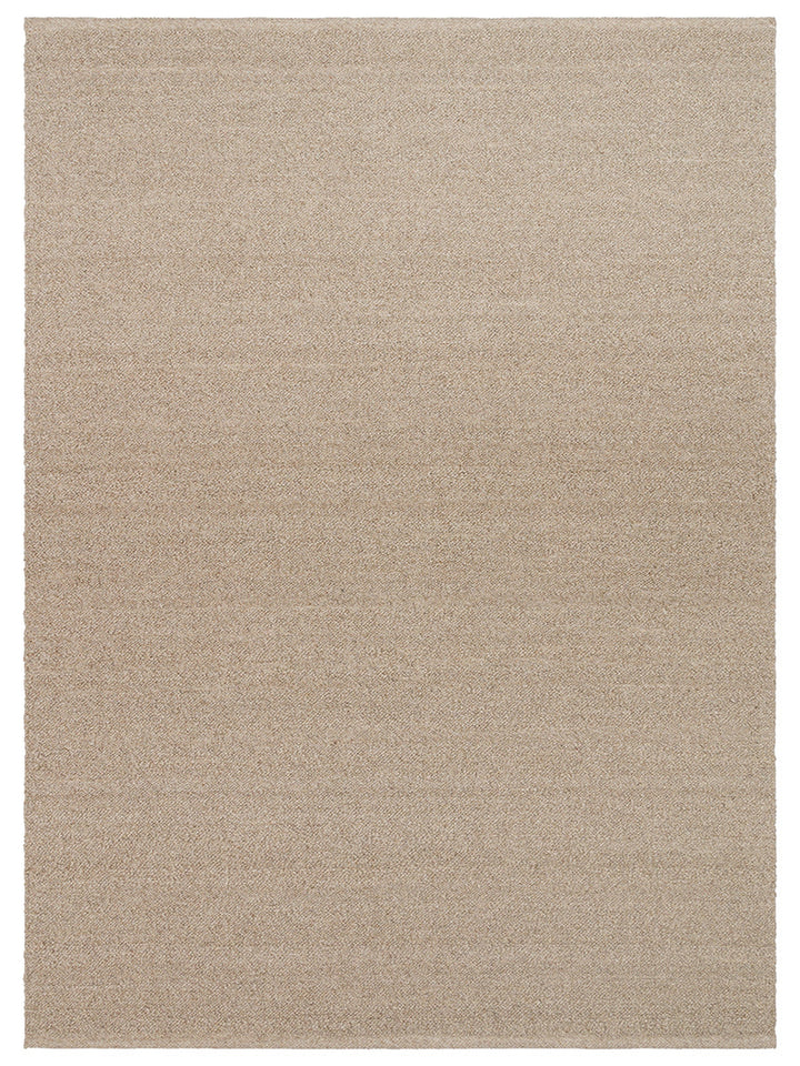 Tappeto fatto a mano della serie Agra in misto lana, poliestere e cotone BEIGE