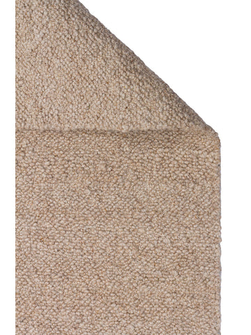 Agra Serie Woll-, Polyester- und Baumwollmischung handgeknüpfter Teppich BEIGE