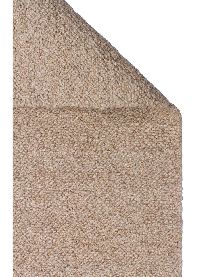Tappeto fatto a mano della serie Agra in misto lana, poliestere e cotone BEIGE