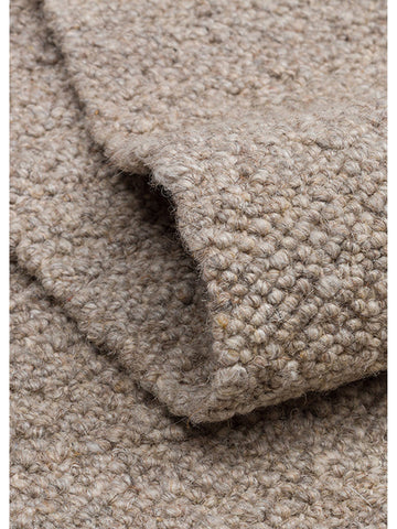 Tapis tissé à la main en mélange de laine, polyester et coton série Agra DARK STONE