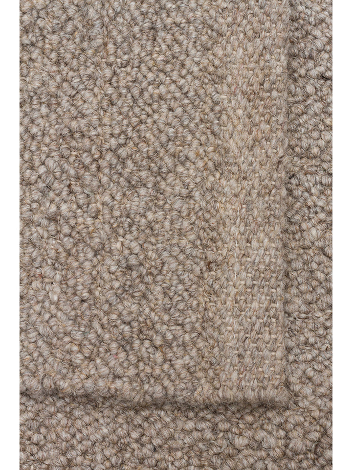 Agra Series Wool Polyester and Cotton Blend Handwoven Rug DARK STONE