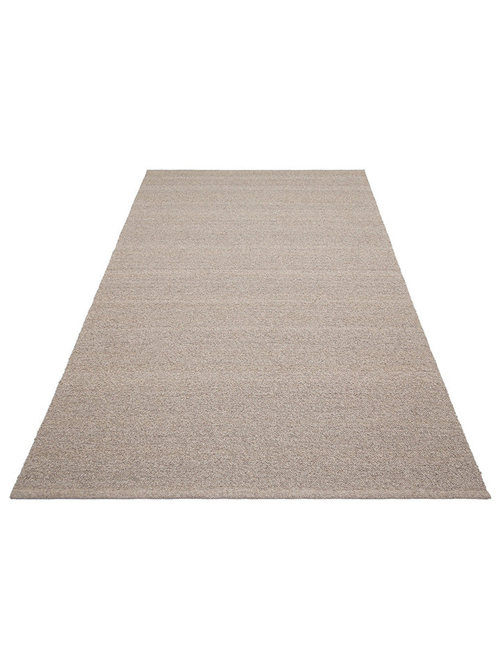 Agra Series Wool Polyester and Cotton Blend Handwoven Rug DARK STONE