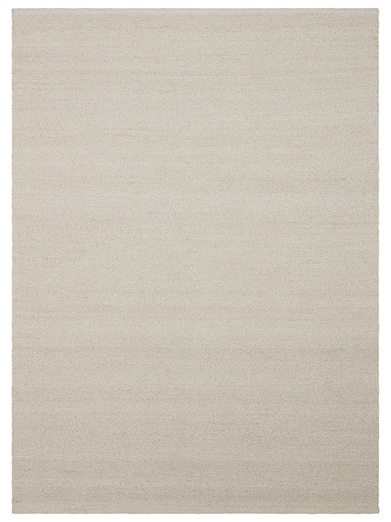 Agra Serie handgeknüpfter Teppich aus Wolle, Polyester und Baumwollmischung ELfenbein