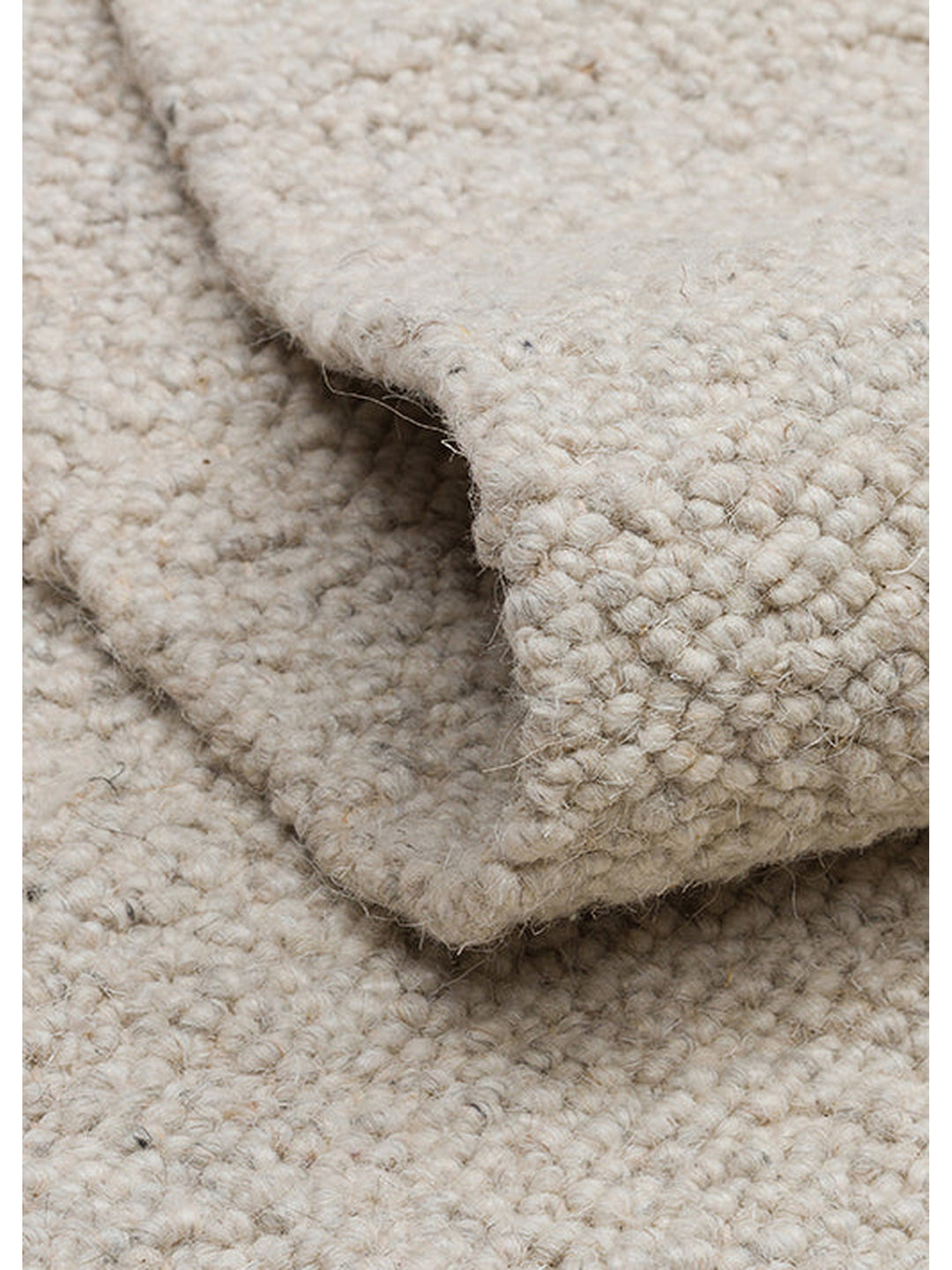Agra Serie handgeknüpfter Teppich aus Wolle, Polyester und Baumwollmischung SILBER