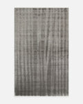 Brasilia Handgefertigter Moderner Schlichter Eleganter TENCEL™ Spezieller Schwarzer Webstuhl Teppich 01 ANTHRACITE