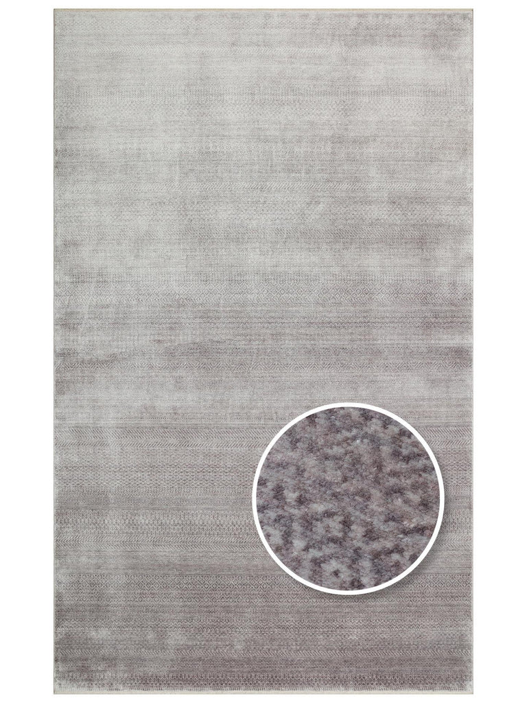 Çırağan 100% Natural Special Shiny Handmade Produced on Special Looms TENCEL™ Uşak Rug 08GREY