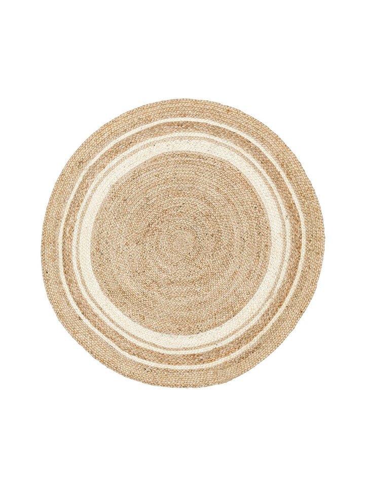 Crown Jüt %100 Naturel El Dokuma Oturma Odası Koridor Antre Mutfak Balkon Hasır Halı 01R NATWH - Carpetdocia