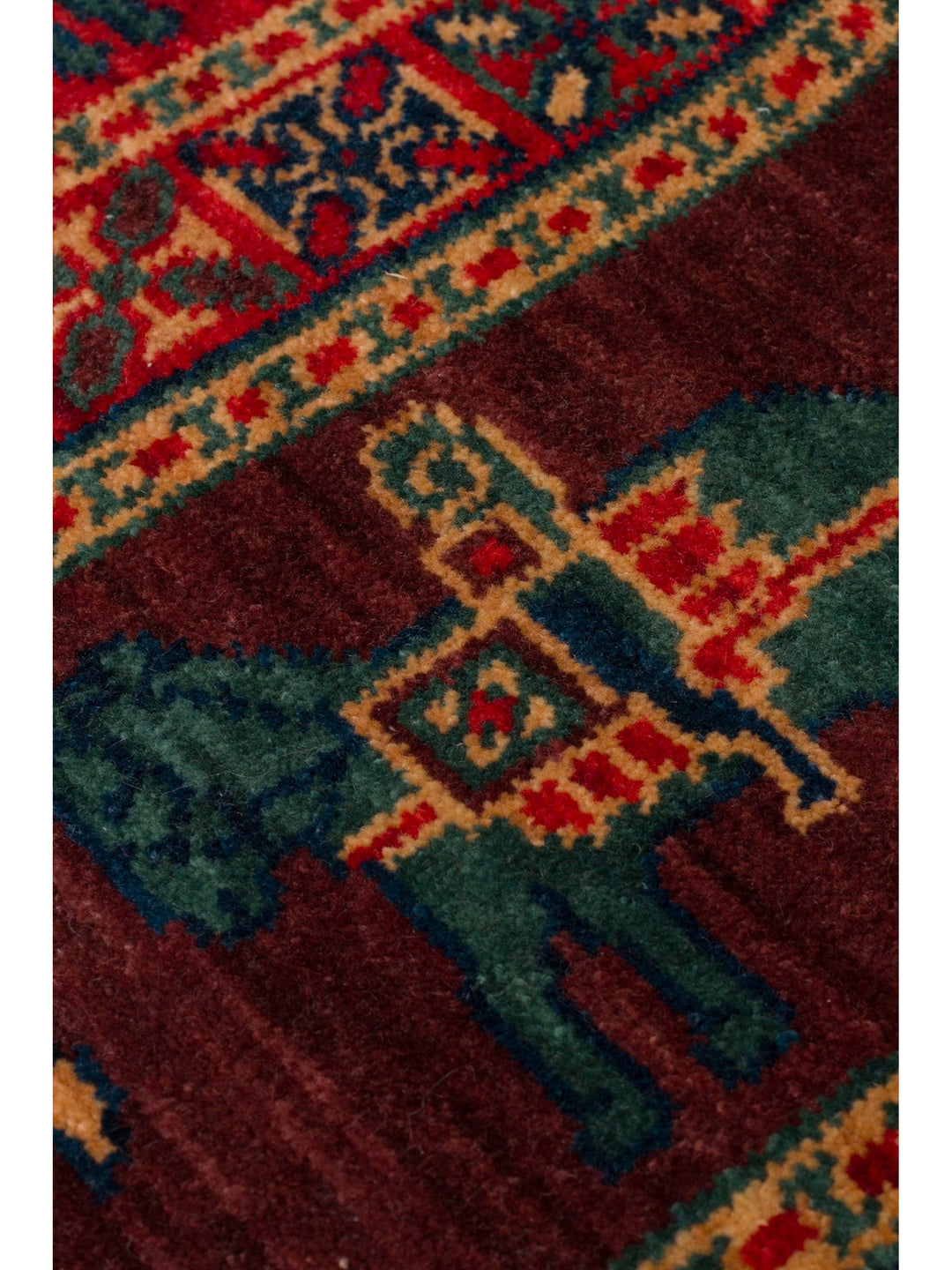 Göbeklitepe Serisi Anadolu Motiflerine Sahip %100 Yeni Zelanda Yünü ile Üretilen El Emeği Kara Tezgah Halı 08VIOLT - Carpetdocia