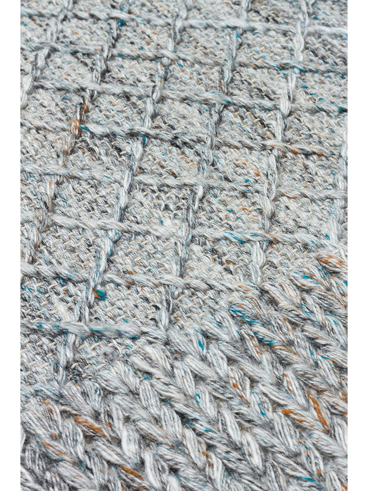 Herringbone Serisi El Dokuma Modern Etnik Salon Oturma Odası Yatak Odası Halı BLUE - Carpetdocia