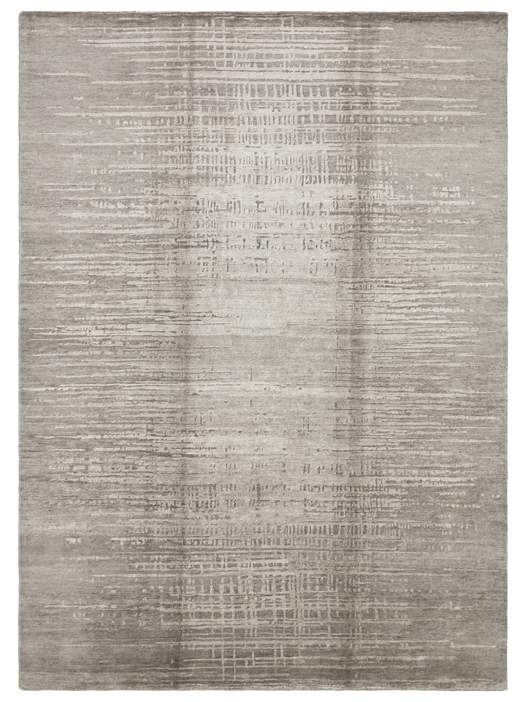El dokuma Hindistan Jaipur halı Gümüş Gri 170x240 cm kuşbakışı üstten görünüm