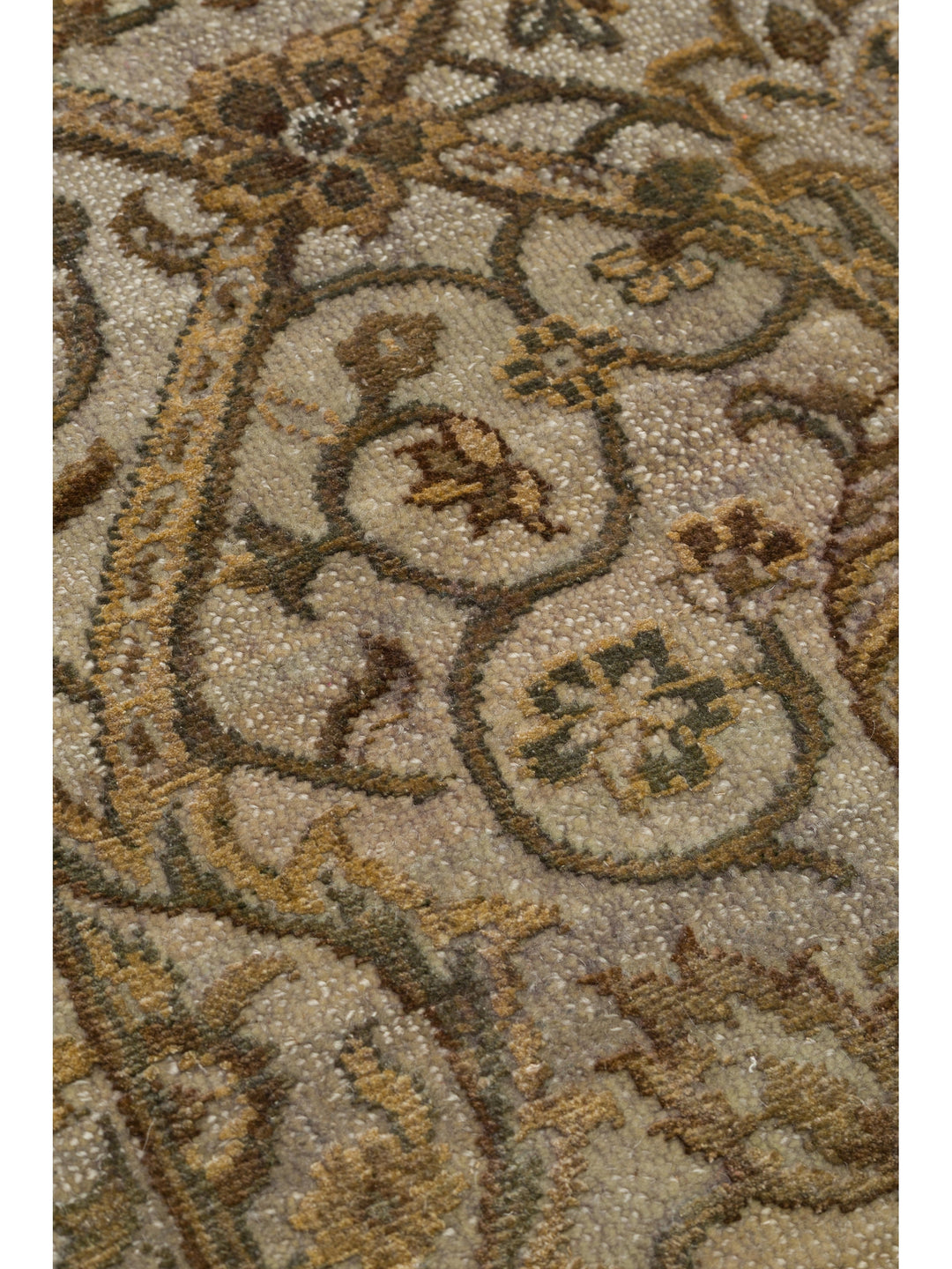 El dokuma Hindistan Jaipur halı Orta Gri 163x239 cm doku yakın çekim detay