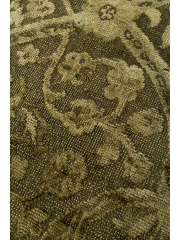 El dokuma Hindistan Jaipur halı Taş Yeşili 193x297 cm doku yakın çekim detay