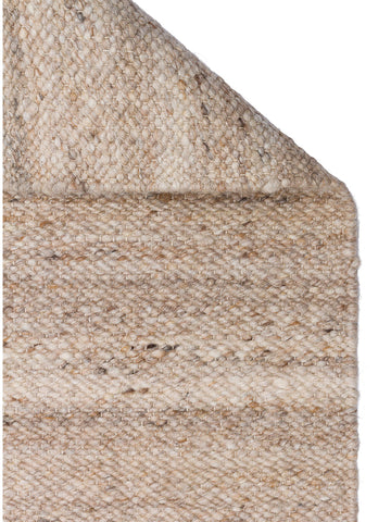 Tapis tissé à la main en mélange de laine, polyester et coton série Jakarta BEIGE
