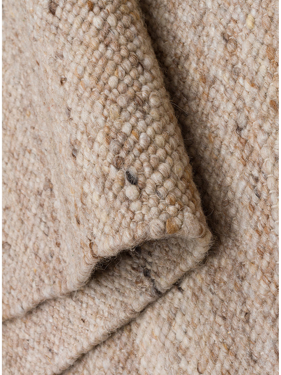 Jakarta Series Wool Polyester and Cotton Blend Handwoven Rug BEIGE