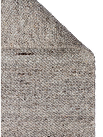 Tapis tissé à la main en mélange de laine, polyester et coton série Jakarta SILVER