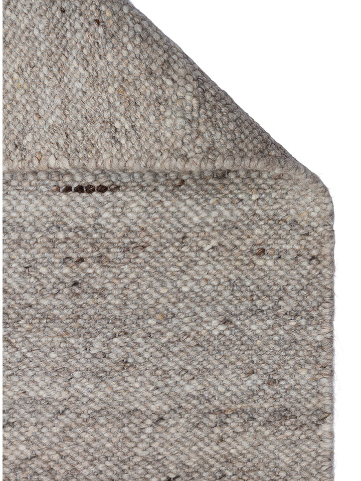 Jakarta Series Wool Polyester and Cotton Blend Handwoven Rug SILVER